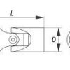 Kardanový kloub 3/8" - YT-3850