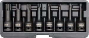 Sada vnějších rázových nástrčných klíčů 1/2"  TORX T30-T80