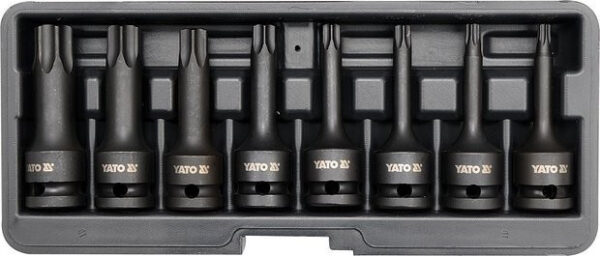 Sada vnějších rázových nástrčných klíčů 1/2"  TORX T30-T80