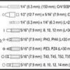 Gola sada 1/4" a 1/2", 94 ks - YT-12681