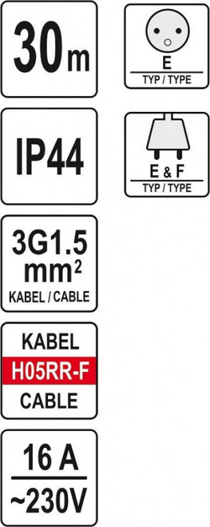buben 4 zásuvky - YT-81053