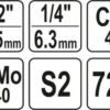 Gola sada 1/2", 1/4", 108 ks - YT-38791