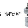 Ráčna 1/4" 136 mm kombinovaná - YT-0331