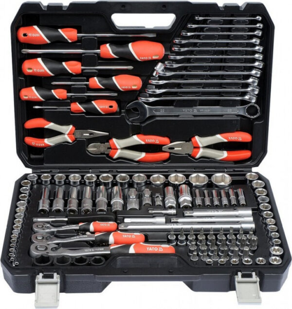 Sada nářadí s Gola sadou 1/4", 3/8" a 1/2", 129 ks - YT-38881