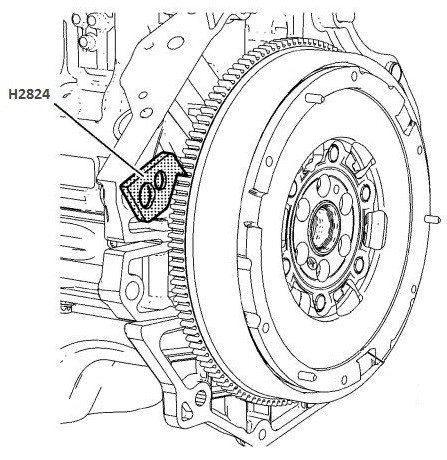 Přípravek na aretaci setrvačníku Opel - H2824