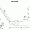 Pneumatický pojízdný zvedák 50t/25t/10t (BR50-3A) - TRA50-3A