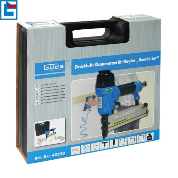 Pneumatická sponkovačka / hřebíkovačka Kombi 1/4" Güde