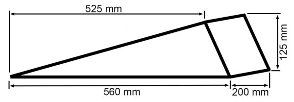 Nájezdová rampa plastová - 1ks (BR570) - TRTS570