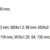 Sada k měření komprese v dieselových motorech, 16 ks adaptérů - YT-7307