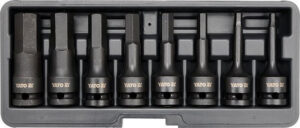 Sada vnějších rázových nástrčných klíčů 1/2" HEX H5-H19