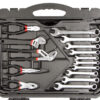 Sada nářadí v plastovém kufru s Gola sadou 1/2" a 1/4", 187 ks - AH187015