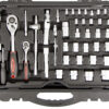 Sada nářadí v plastovém kufru s Gola sadou 1/2" a 1/4", 187 ks - AH187015