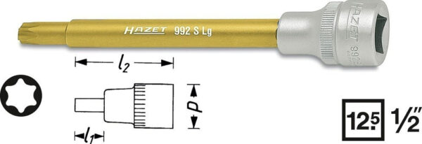 Nástrčná hlavice TORX pro čerpadla chladící kapaliny 992SLg-T30