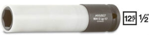 Kovaný vnitřní nástrčný klíč hluboký 1/2" šestihranný 17 mm HAZET 904SLg-17 - HA100576