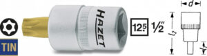 Hlavice s bitem TORX 1/2" T50H HAZET 992-T50H - HA050888