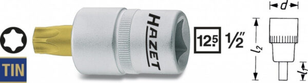 Hlavice s bitem TORX 1/2" T55 HAZET 992-T55 - HA047574