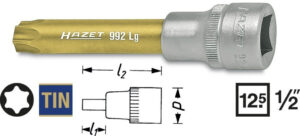 Hlavice s bitem TORX 1/2" T50 HAZET 992LG-T50 - HA103133