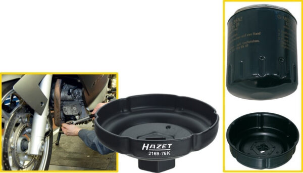 Klíč na olejové filtry 2169-76K Hazet (HA158188)