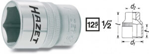 Vnitřní nástrčný klíč 1/2" šestihranný 27mm HAZET 900-27 - HA042906