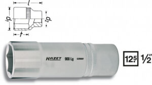 Vnitřní nástrčný klíč 1/2" šestihranný 32mm HAZET 900LG-32 - HA049660