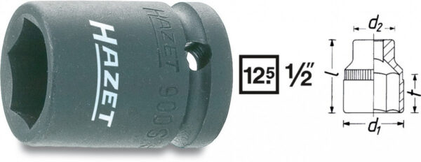 Kovaný vnitřní nástrčný klíč 1/2" šestihranný 21mm HAZET 900S-21 - HA044368