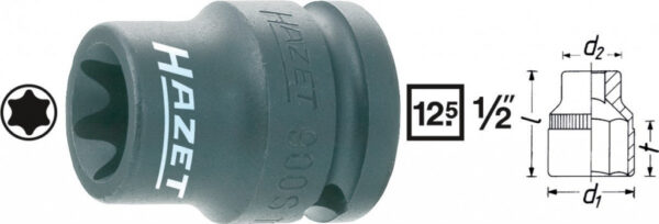 Kovaný vnitřní nástrčný 1/2" TORX® E24 HAZET 900S-E24 - HA044665