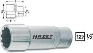 Vnitřní nástrčný klíč 1/2" dvanáctihranný 30mm HAZET 900TZ-30 - HA045426