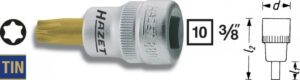 Hlavice s bitem TORX 3/8" T20 HAZET 8802-T20 - HA039654