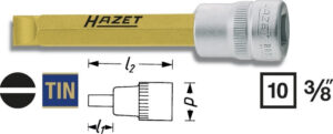 Hlavice s bitem PLOCHÁ 3/8" 1
