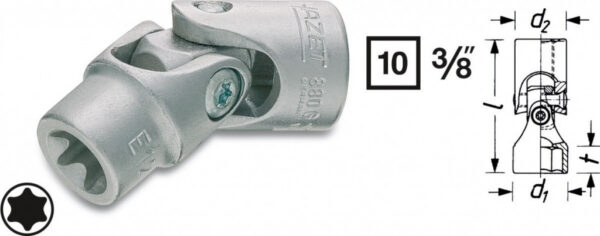 Nástrčné klíče TORX® 880G-E10 Hazet