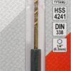 Vrták na kov 2,5mm TITAN HEX 1/4", délka 80mm - YT-44752