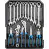 Sada nářadí v kufru s gola sadou 1/2", 1/4", 500 ks, Güde 39004