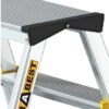 Hliníkové schůdky oboustranné, 2x3 stupně, 2,2 m, max. zátěž 150 kg