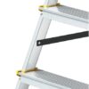 Hliníkové štafle oboustranné, 2x6 stupňů, 2,83 m, max. zátěž 150 kg