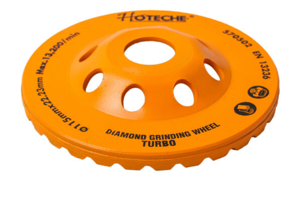 Diamantový brusný kotouč 115 mm, pohárový - HT570502