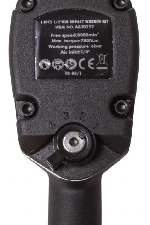 Pneumatický rázový utahovák 1/2", s příslušenstvím - HTA830212