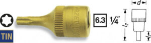 Nástrčná hlavice TORX® 1/4" 8502-T40 Hazet - HA037100