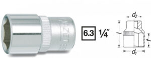 Vnitřní nástrčný klíč 1/4" šestihranný 9