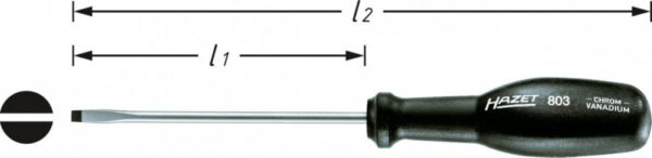 Šroubovák plochý 803-100 - HA077519