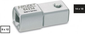 Nástrčný adaptér 9 x 12 mm x 14 x 18 mm