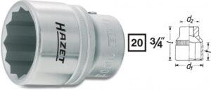 Vnitřní nástrčný klíč 3/4" dvanáctihranný 46mm HAZET 1000Z-46 - HA001675