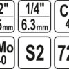 Gola sada s klíči 1/4" a 1/2", 82 ks - YT-12691