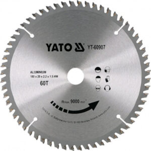 Kotouč na hliník 180 x 20 mm 60z YT-60907