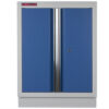 Celokovová dílenská skříňka PROFI BLUE dvoukřídlá 680x458x910 mm - MTGC1300