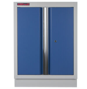Celokovová dílenská skříňka PROFI BLUE dvoukřídlá 680x458x910 mm - MTGC1300