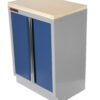 Celokovová dílenská skříňka PROFI BLUE dvoukřídlá 680x458x910 mm - MTGC1300