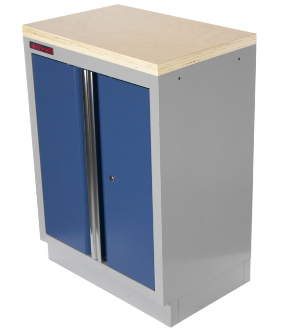 Celokovová dílenská skříňka PROFI BLUE dvoukřídlá 680x458x910 mm - MTGC1300