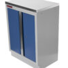 Celokovová dílenská skříňka PROFI BLUE dvoukřídlá 680x458x910 mm - MTGC1300