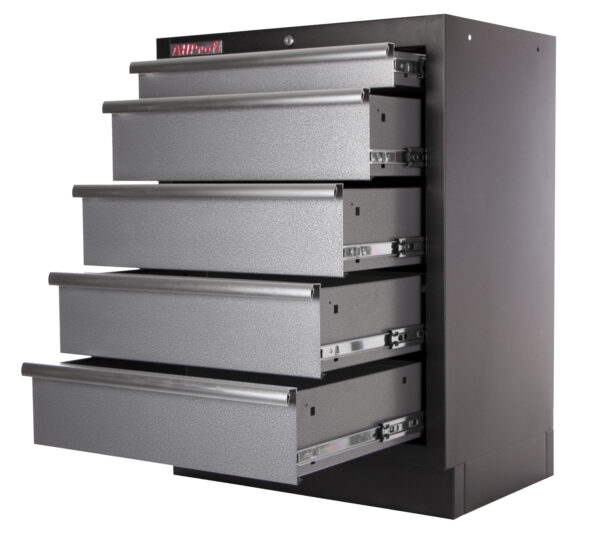 Celokovová dílenská skříňka PROFI s 5-ti šuplíky 680x458x910 mm - TGC1305