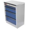 Celokovová dílenská skříňka PROFI BLUE se 4-mi šuplíky 680x458x910 mm - MTGC1304